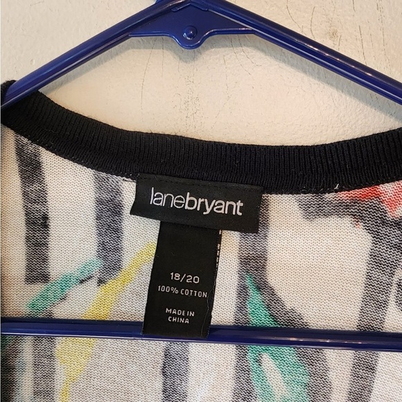 Lane Bryant cardigan floral pattern bright size 18/20 - Picture 4 of 4
